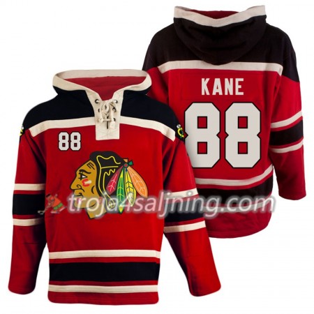 Chicago Blackhawks Patrick Kane 88 Röd Sawyer Hooded Sweatshirt - Herr Chicago Blackhawks Patrick Kane 88 Röd Sawyer Hooded Sweatshirt - Herr